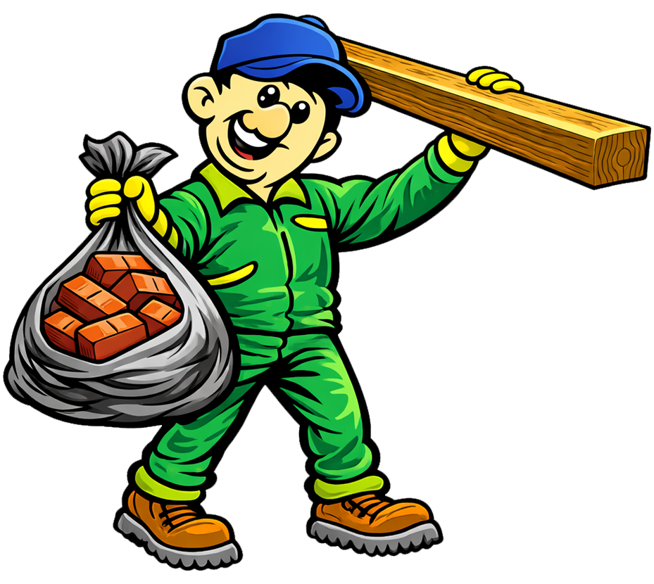 demolition debris removal man