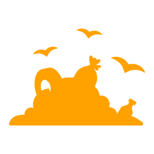 demolition garbage icon